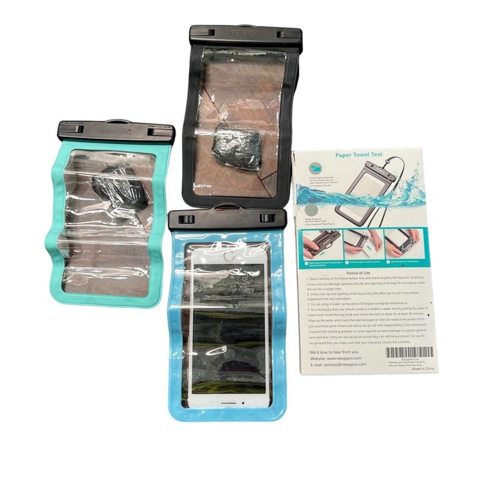 Newppon Waterproof Cell Phone Pouch pack of 3 A MUST FOR CRUISING